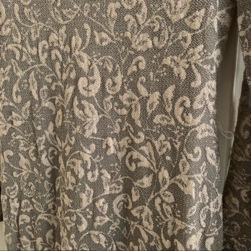 Vintage 80s 90s long sleeve side slit maxi dress - Picture 4 of 6